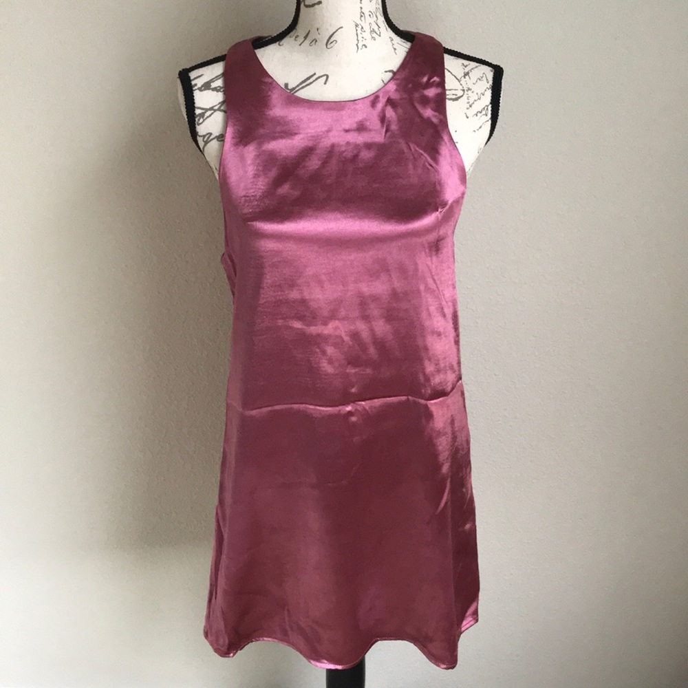 Mauve silk dress